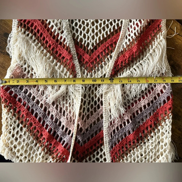 POL by Anthropologie Sleeveless Crochet Duster - Size S - Picture 9 of 10